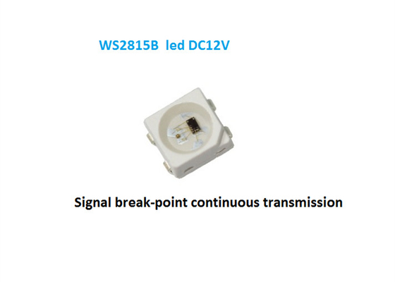 DC12V WS2815B अंतर्निहित आईसी ब्रेकपॉइंट एड्रेस करने योग्य प्रकाश स्रोत SMD5050 आरजीबी एलईडी पिक्सेल चिप्स