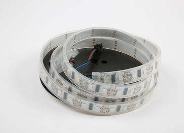 LPD8806 पिक्सेल चुंबकीय डिजिटल एलईडी पट्टी रोशनी कम वोल्टेज पनरोक 10 मिमी / 12 मिमी चौड़ाई